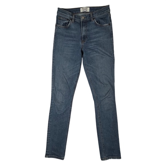 Reformation Denim - Reformation Mid Skinny Jeans Womens 26x29 Blue Rhine Wash Stretch Made in USA